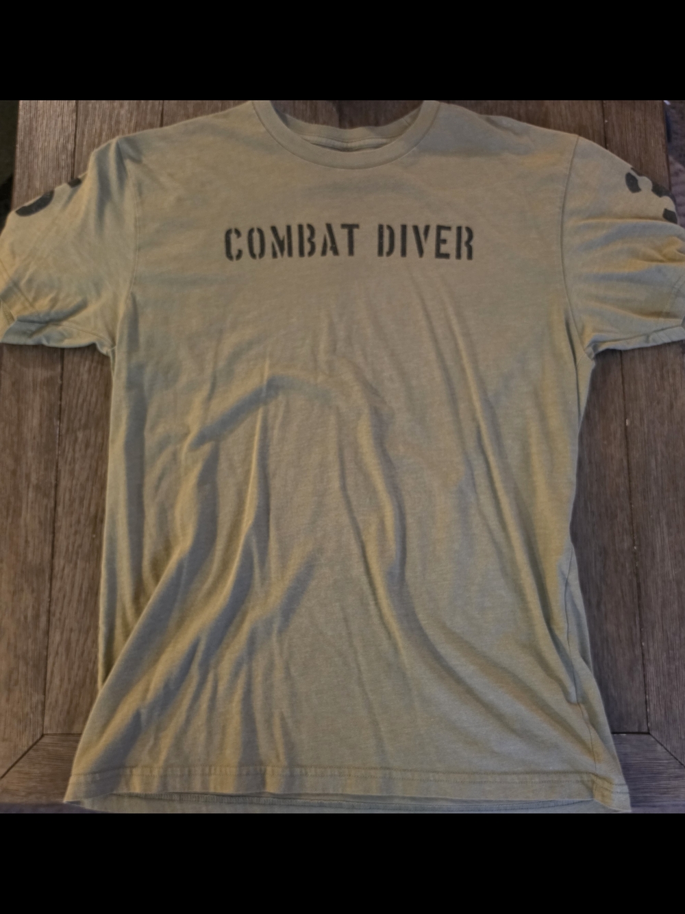Combat Diver Short Sleeve Crew Tee - Olive Green